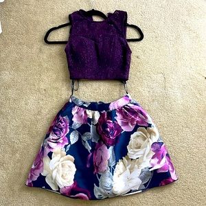 Speechless purple two piece dress